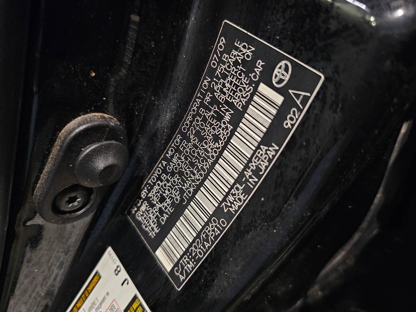 2010 TOYOTA PRIUS — 197313 Miles — Lot 9A0036554 — Main - Marhaba Auctions Used Cars - Image 9