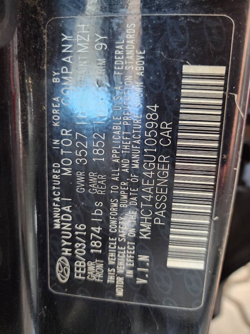 2016 HYUNDAI ACCENT — 131144 Miles — Lot 40245124 - Marhaba Auctions Used Cars - Image 5