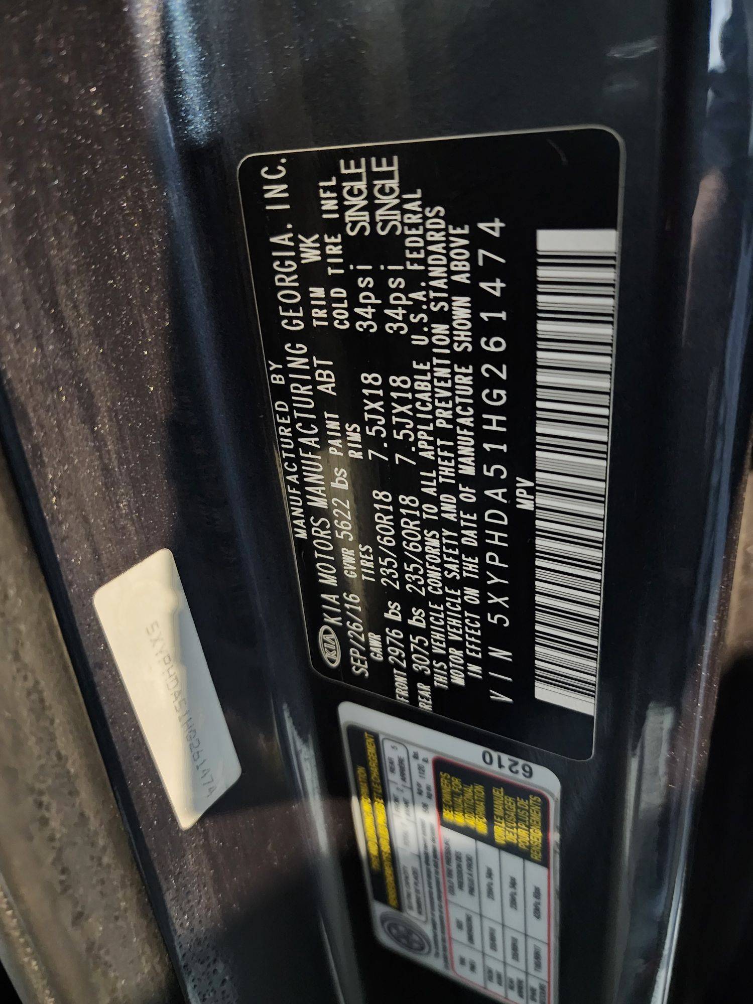 KIA SORENTO 2017 - Marhaba Auction Used Cars - Image 11