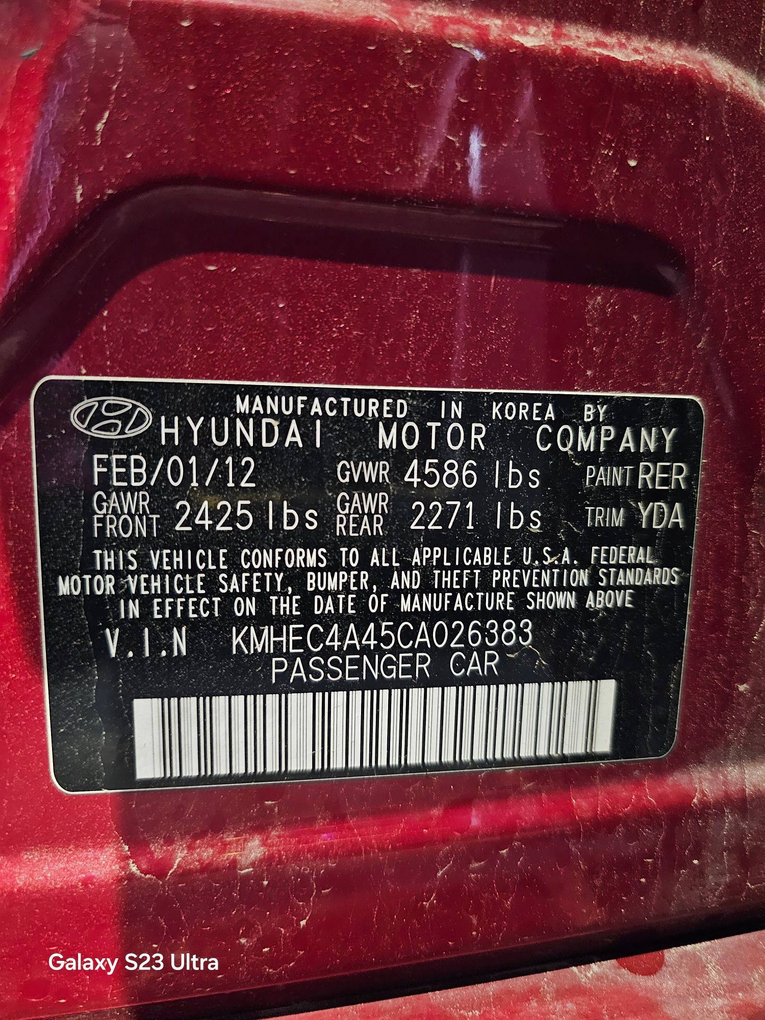 HYUNDAI SONATA 2012 - Marhaba Auction Used Cars - Image 11