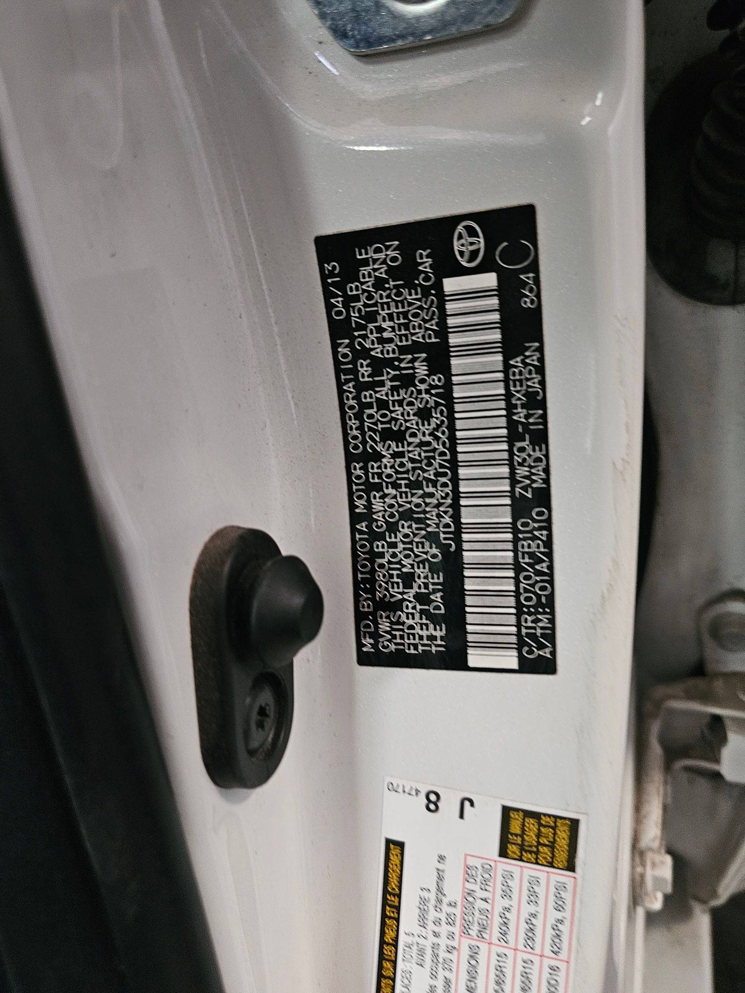 2013 TOYOTA PRIUS — 168045 Miles — Lot 55157875 — Main - Marhaba Auctions Used Cars - Image 10