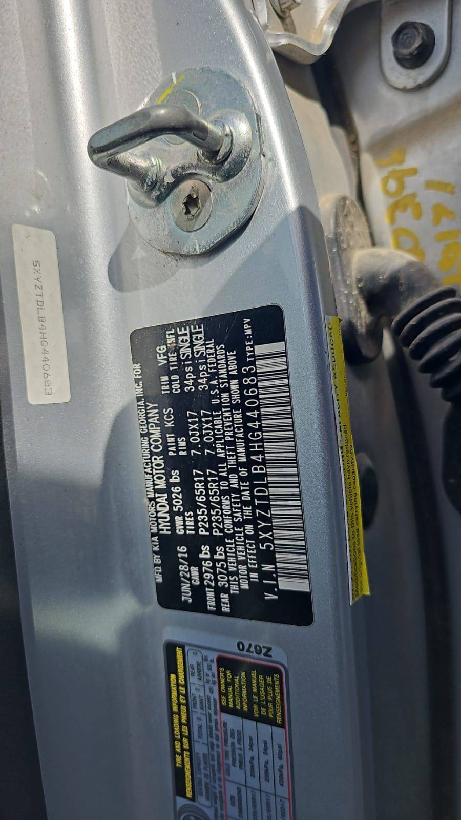 HYUNDAI SANTA FE 2017 - Marhaba Auction Used Cars - Image 10