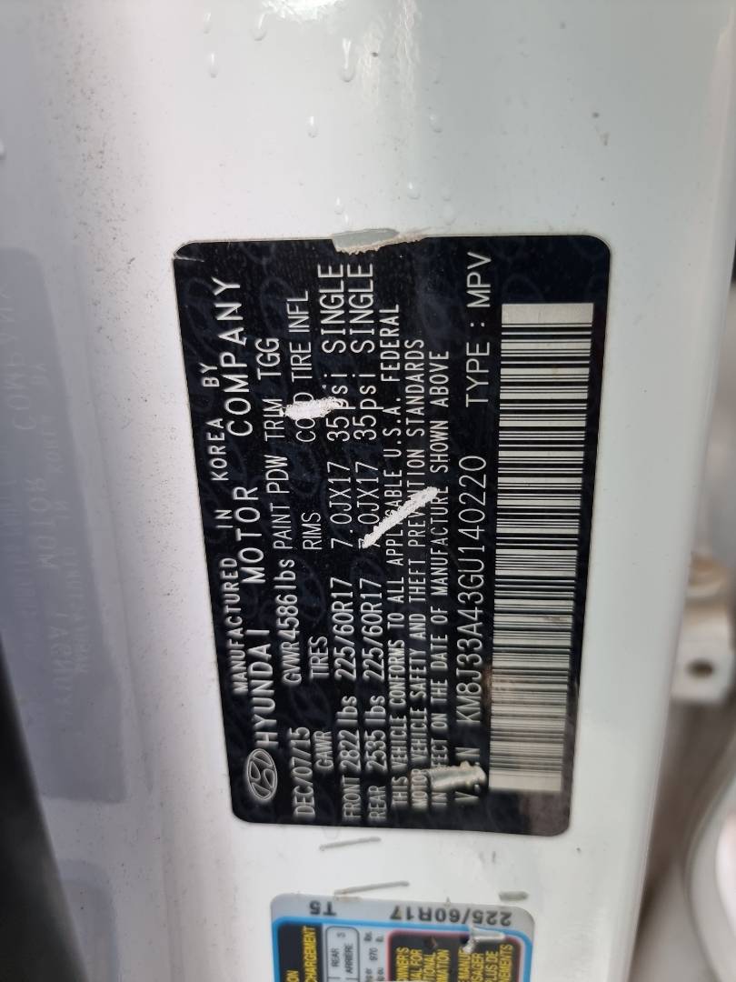 HYUNDAI TUCSON 2016 - Marhaba Auction Used Cars - Image 9