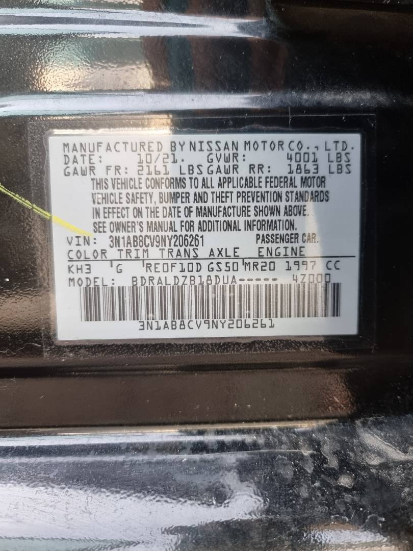 2022 NISSAN SENTRA — 59625 Miles — Lot 215478 — Main - Marhaba Auctions Used Cars - Image 9