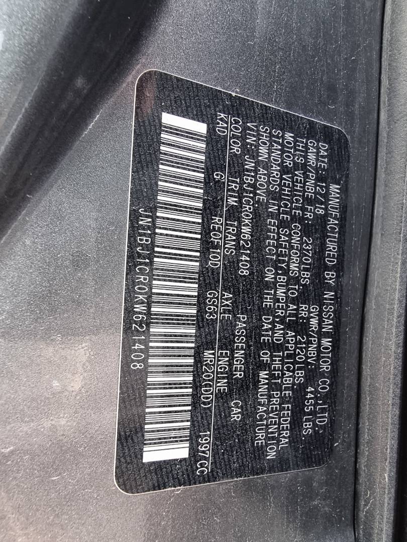 2019 NISSAN ROGUE — 64278 Miles — Lot KW621408 - Marhaba Auctions Used Cars - Image 6