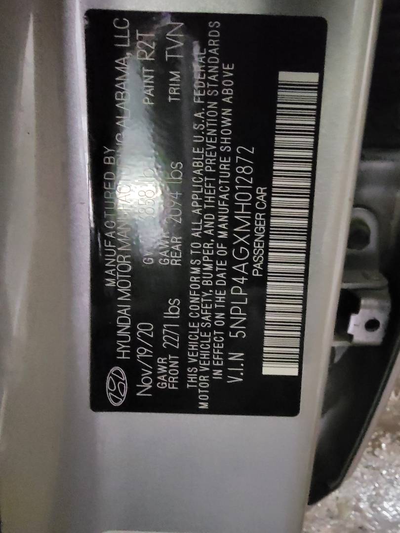 2021 HYUNDAI ELANTRA — 35388 Miles — Lot MH012872 — Main - Marhaba Auctions Used Cars - Image 10
