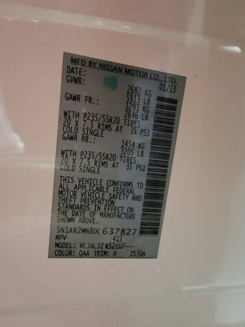 NISSAN PATHFINDER 2013 - Marhaba Auction Used Cars - Image 9