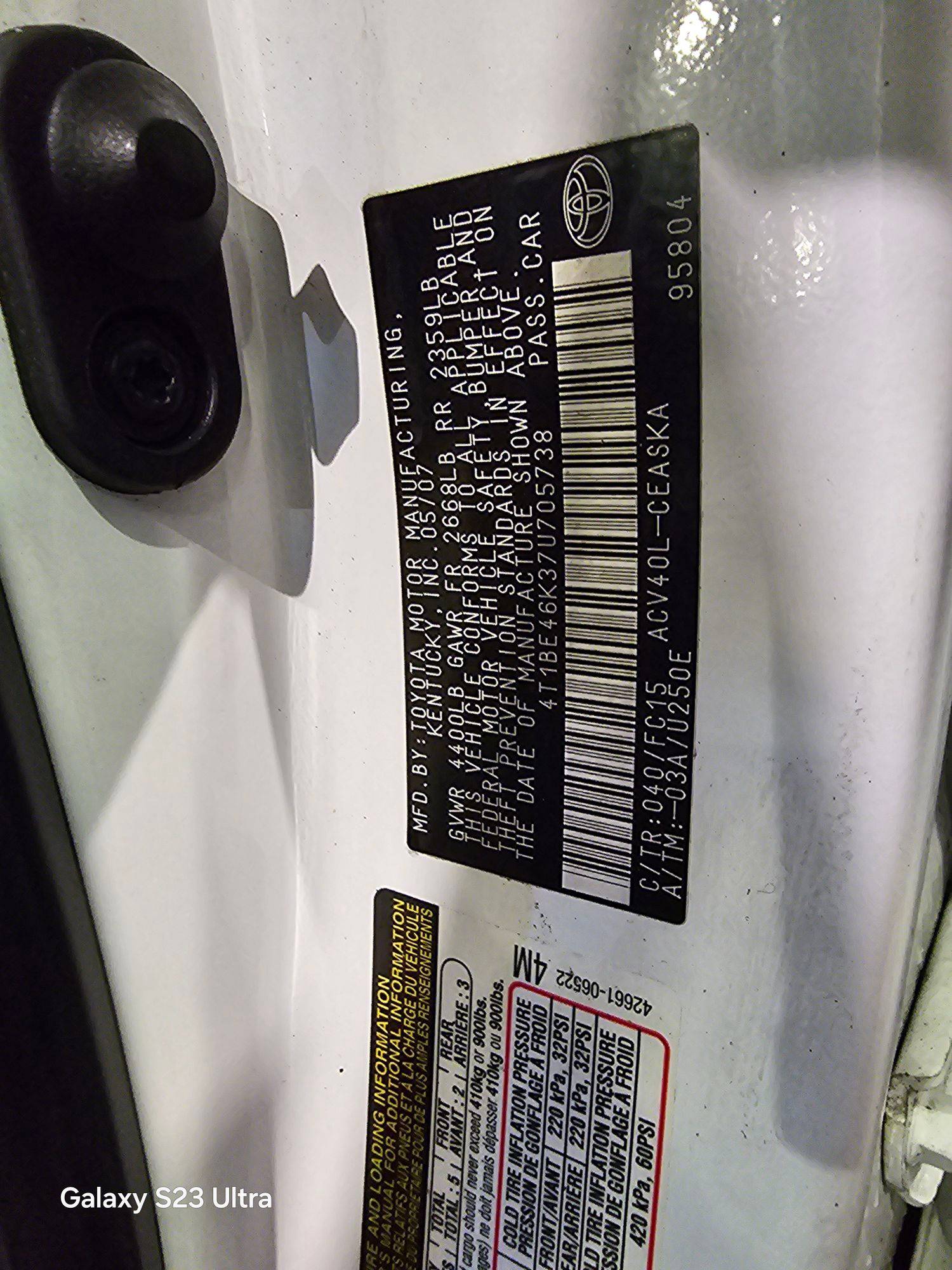 TOYOTA CAMRY 2007 - Marhaba Auction Used Cars - Image 9