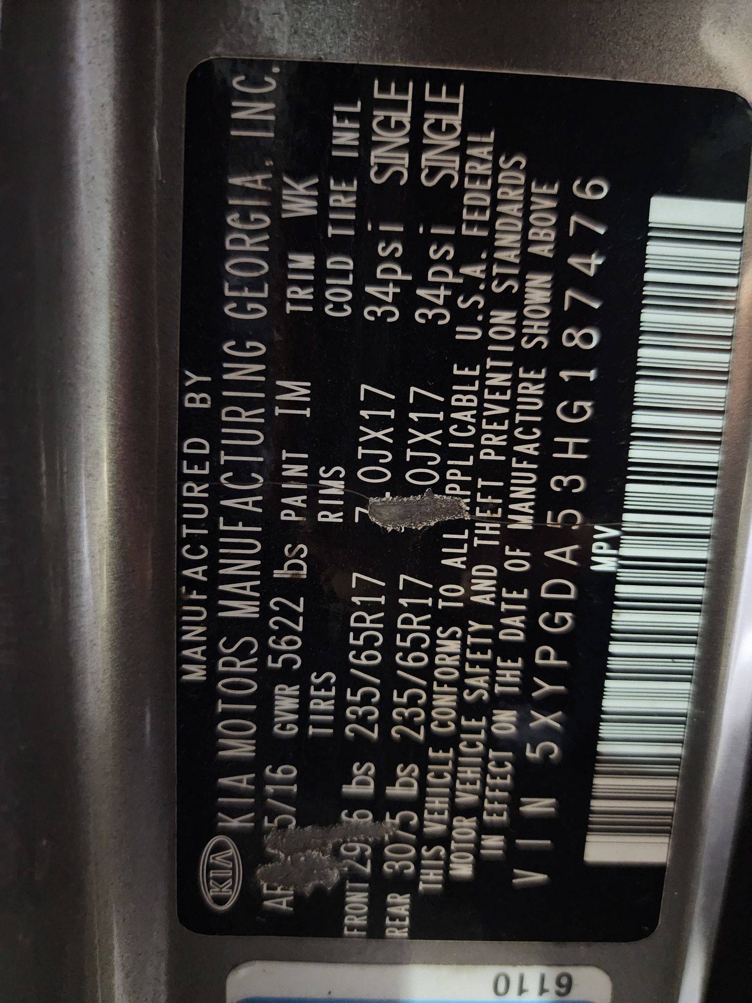 KIA SORENTO 2017 - Marhaba Auction Used Cars - Image 10