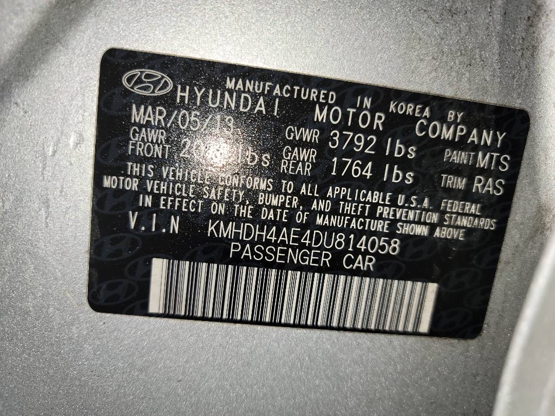 2013 HYUNDAI ELANTRA — 141696 Miles — Lot 78493723 - Marhaba Auctions Used Cars - Image 8
