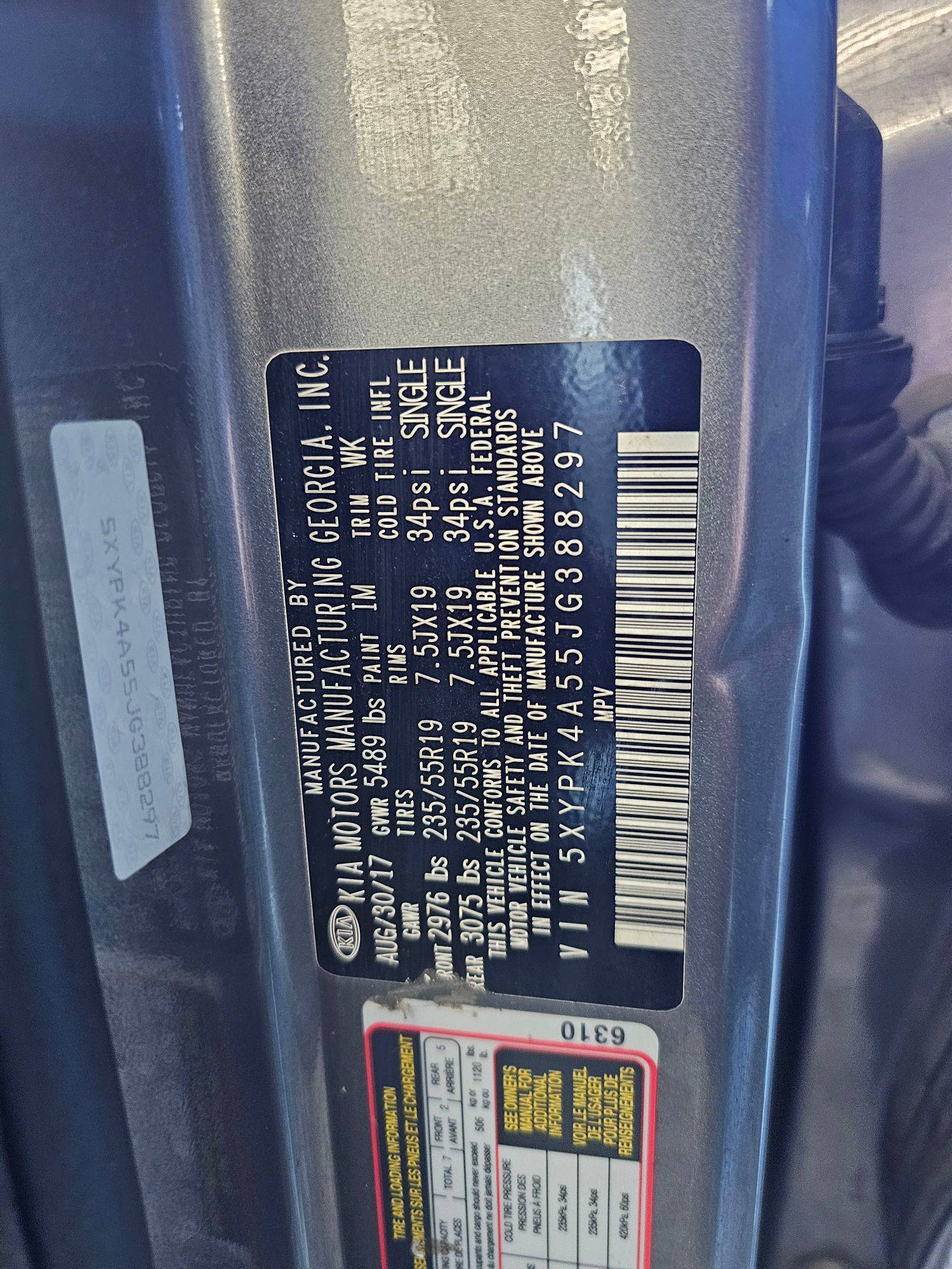 KIA SORENTO 2018 - Marhaba Auction Used Cars - Image 7