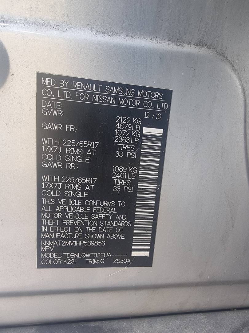 NISSAN ROGUE 2017 - Marhaba Auction Used Cars - Image 7