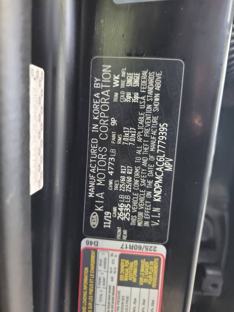 2020 KIA SPORTAGE — 75729 Miles — Lot C6L7779395 — Main - Marhaba Auctions Used Cars - Image 9