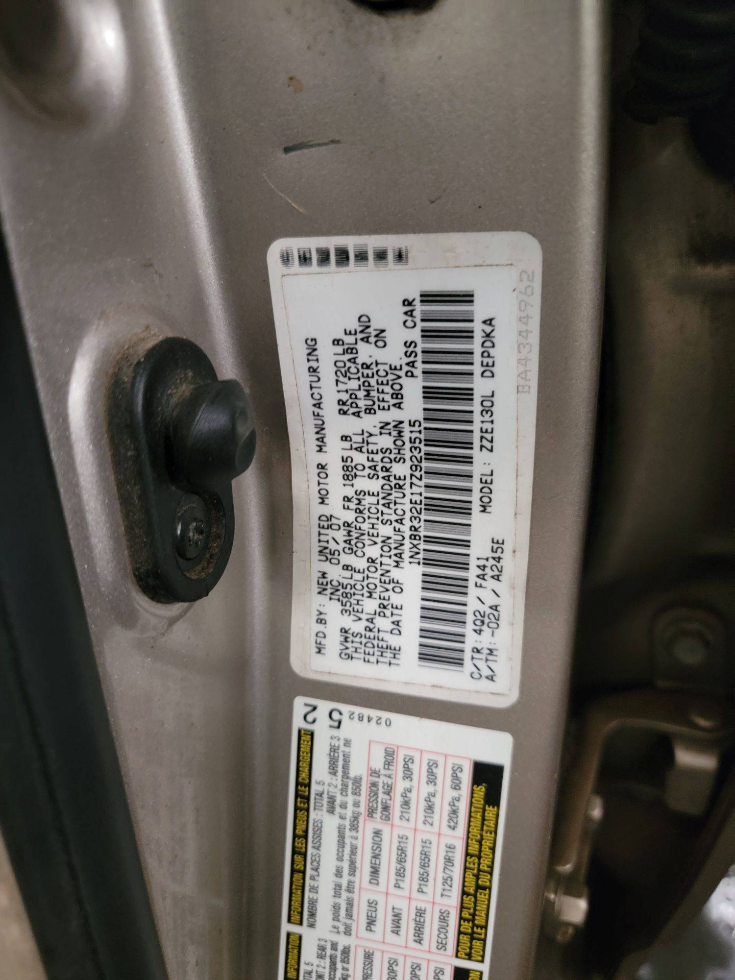TOYOTA COROLLA 2007 - Marhaba Auction Used Cars - Image 10