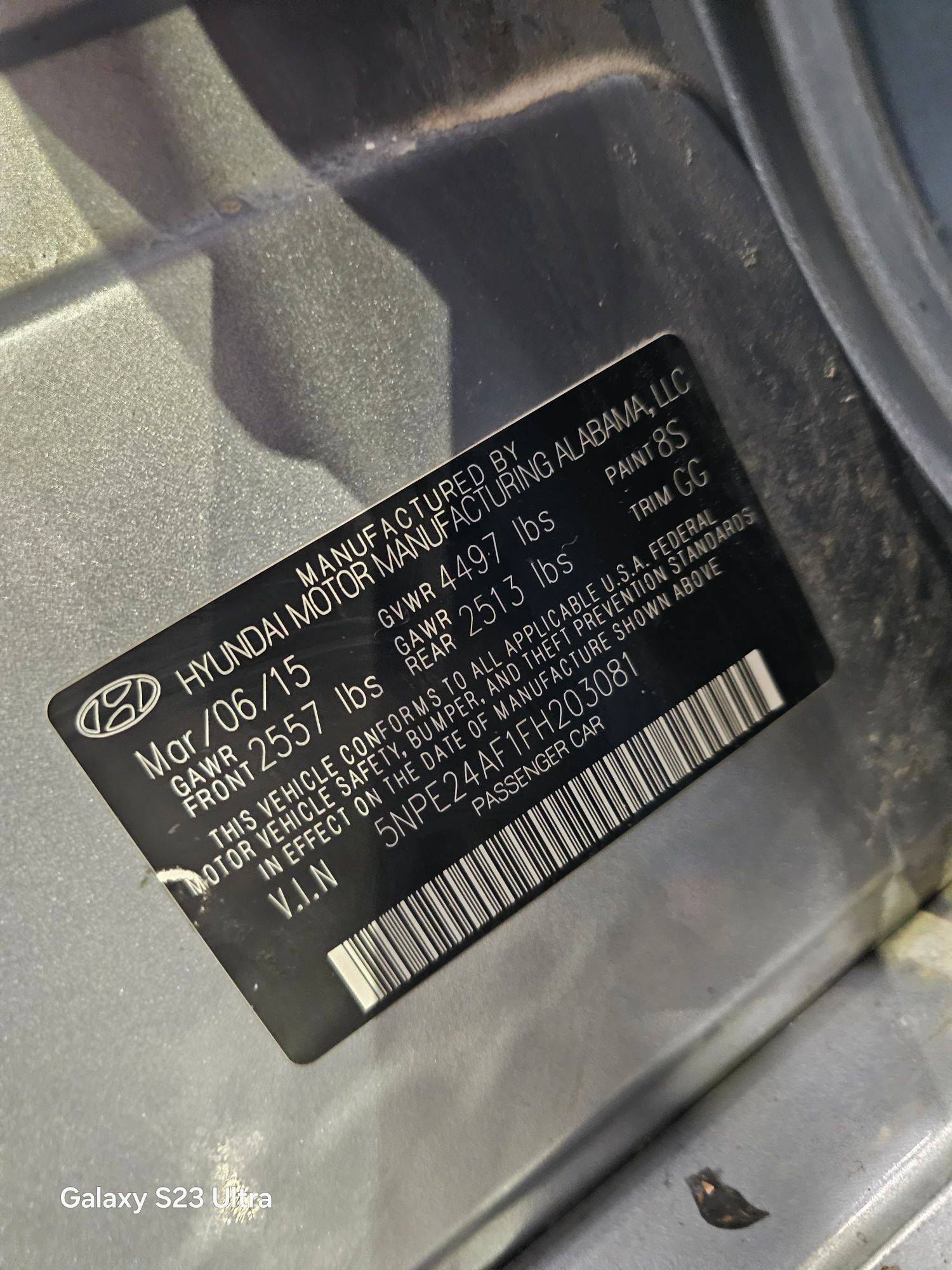 HYUNDAI SONATA 2015 - Marhaba Auction Used Cars - Image 9