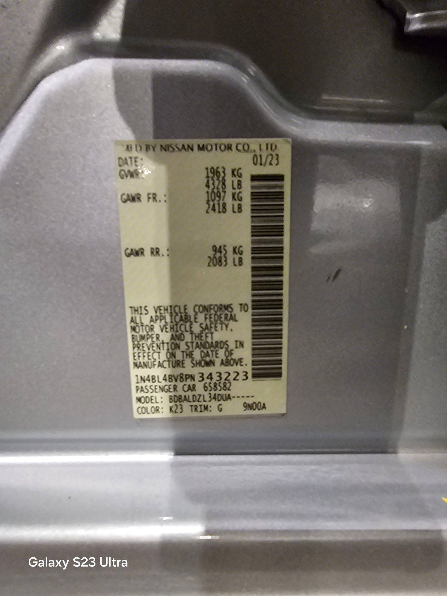 NISSAN ALTIMA 2023 - Marhaba Auction Used Cars - Image 8