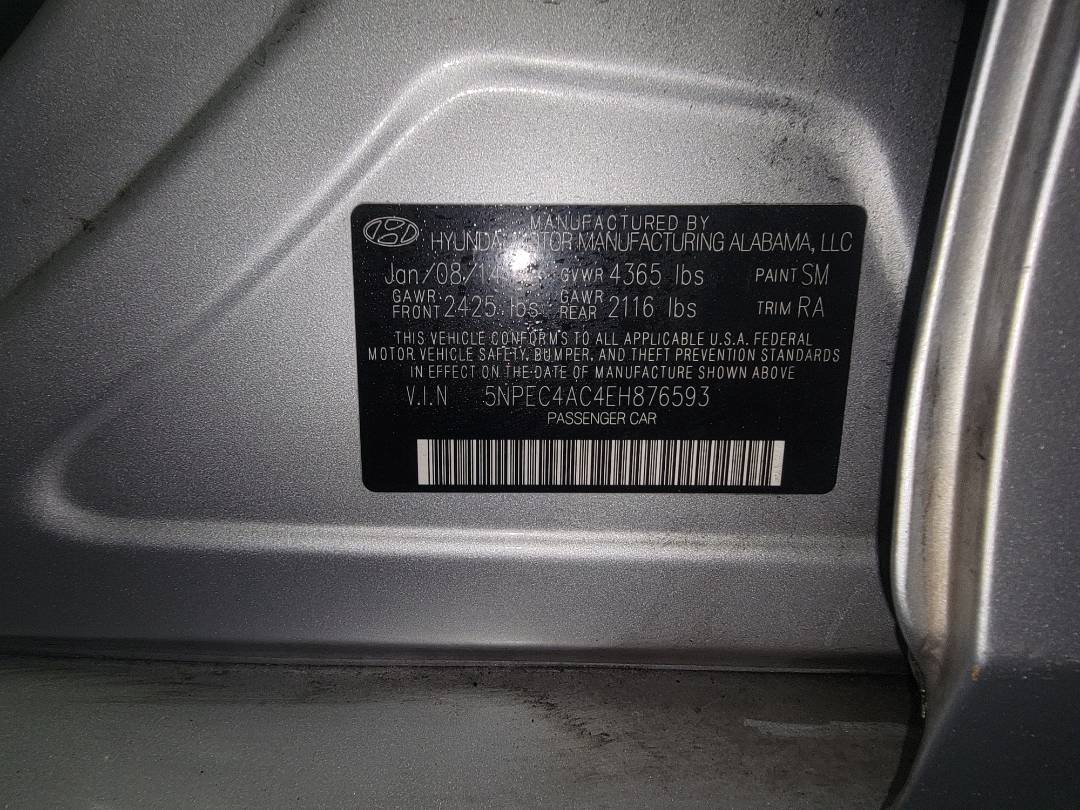 2014 HYUNDAI SONATA — 137471 Miles — Lot 38225645 - Marhaba Auctions Used Cars - Image 8