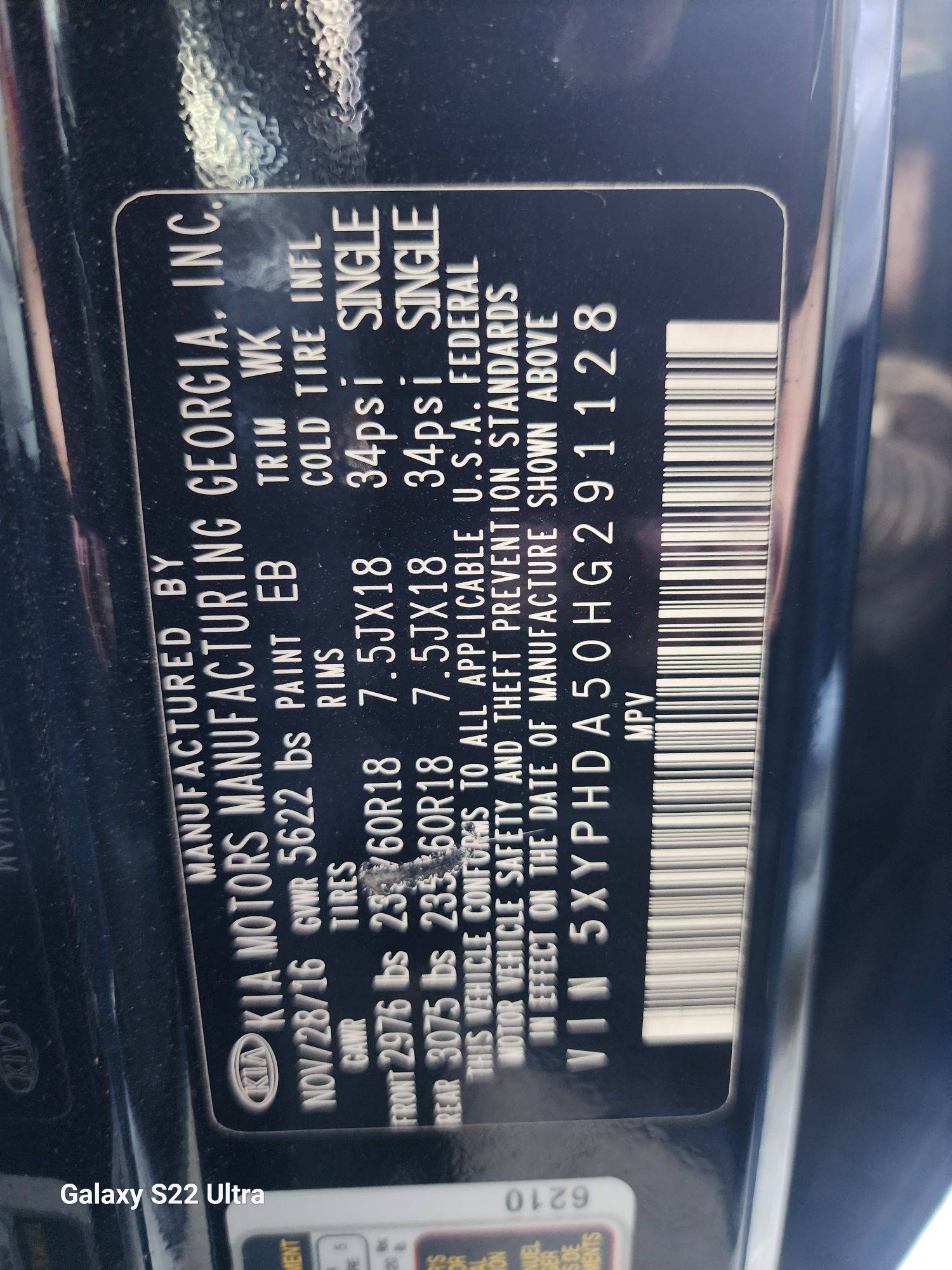 2017 KIA SORENTO — 92331 Miles — Lot 91128 - Marhaba Auctions Used Cars - Image 6