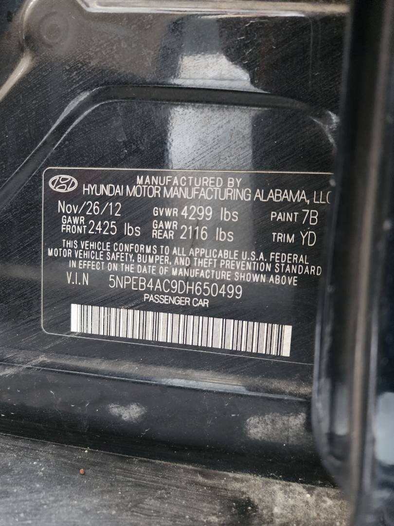 2013 HYUNDAI SONATA — 182326 Miles — Lot 46649394 — Main - Marhaba Auctions Used Cars - Image 4