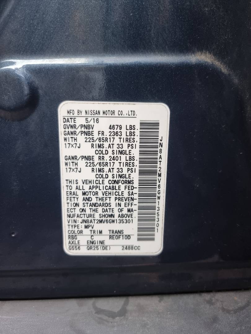 NISSAN ROGUE 2016 - Marhaba Auction Used Cars - Image 9