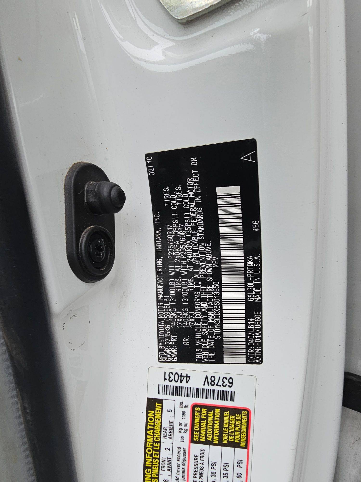 2011 TOYOTA SIENNA — 177886 Miles — Lot BS013650 — Main - Marhaba Auctions Used Cars - Image 9