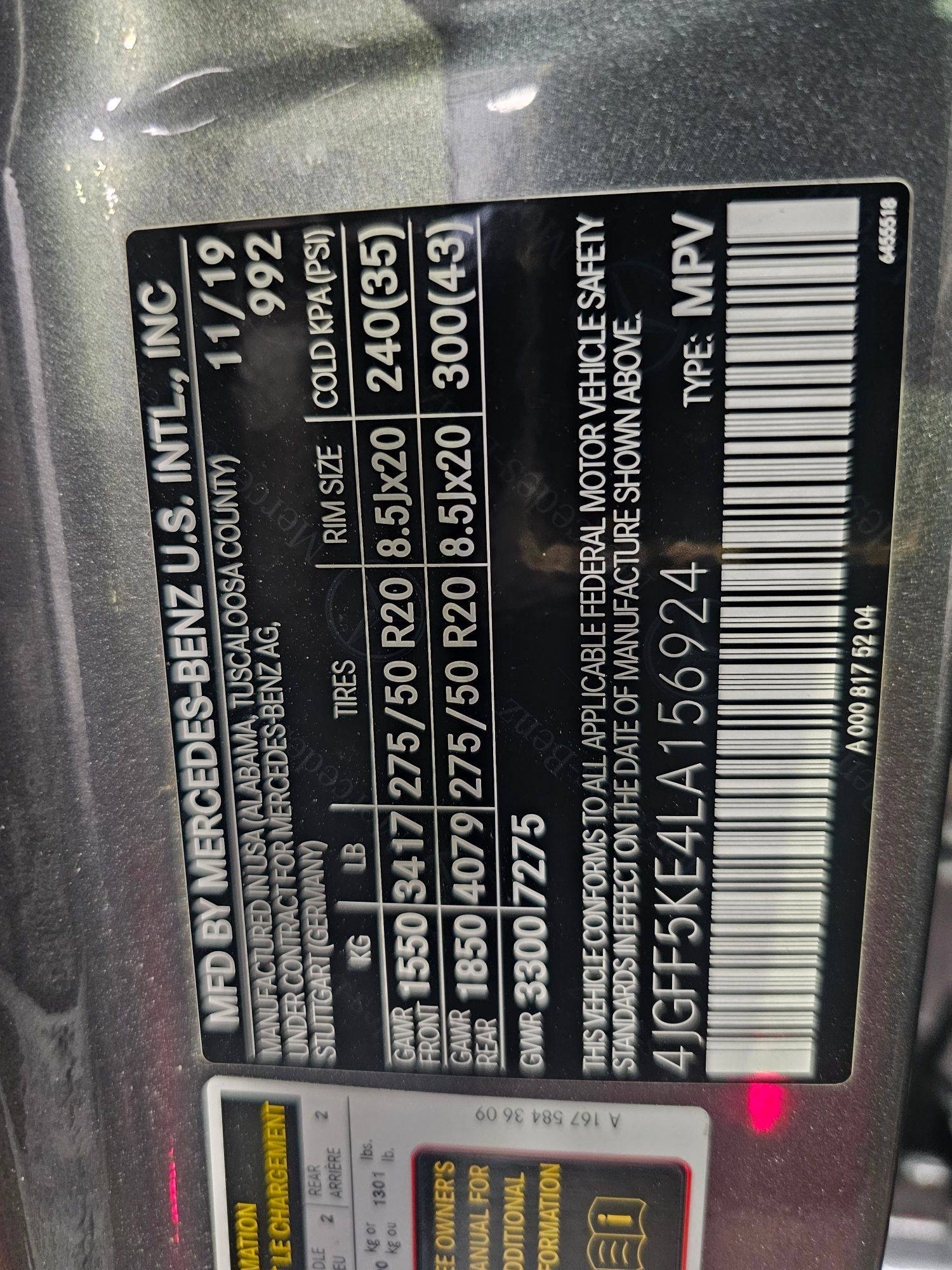 MERCEDES BENZ GLS 450 2020 - Marhaba Auction Used Cars - Image 12