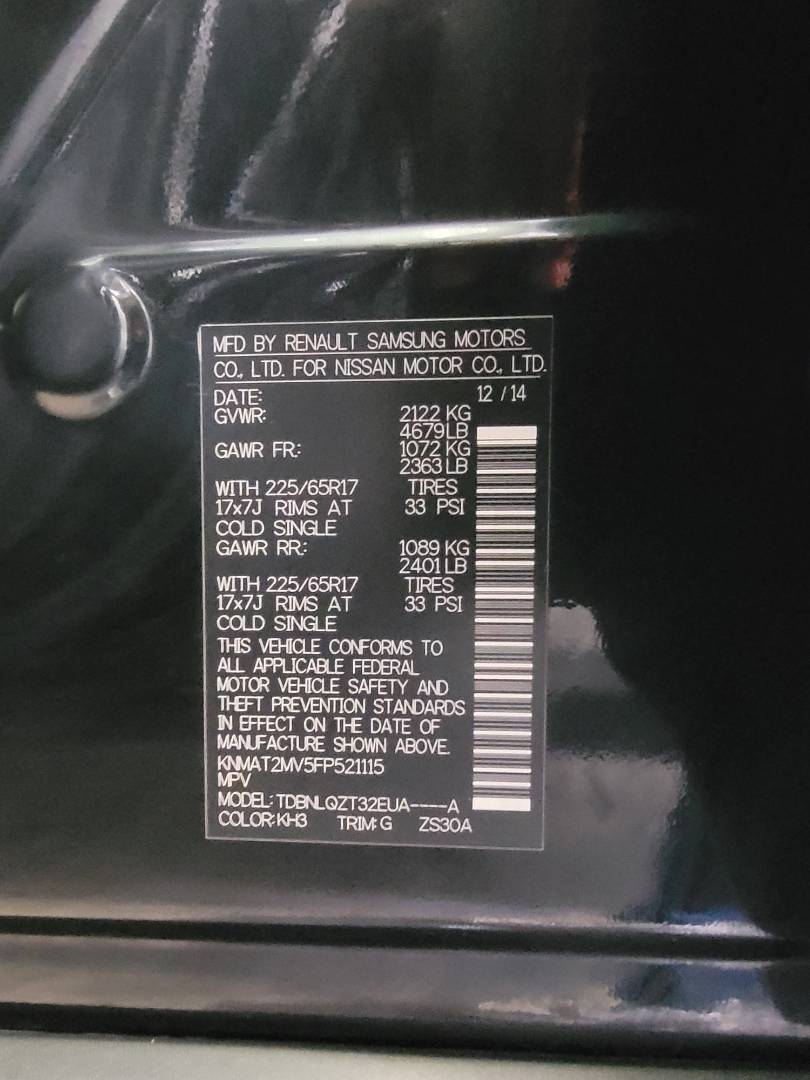 2015 NISSAN ROGUE — 141253 Miles — Lot 5FP521115 — Main - Marhaba Auctions Used Cars - Image 10