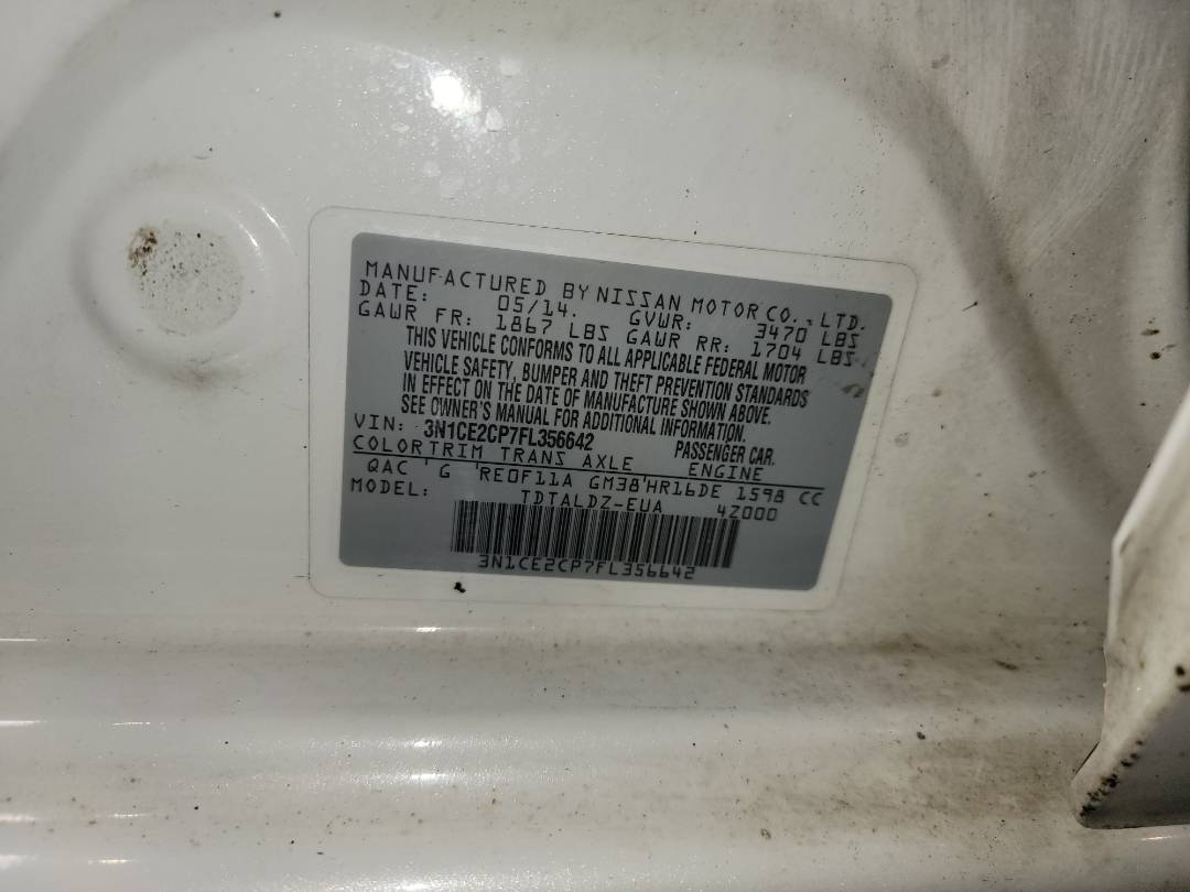 2015 NISSAN VERSA NOTE — 130134 Miles — Lot 75941193 - Marhaba Auctions Used Cars - Image 9