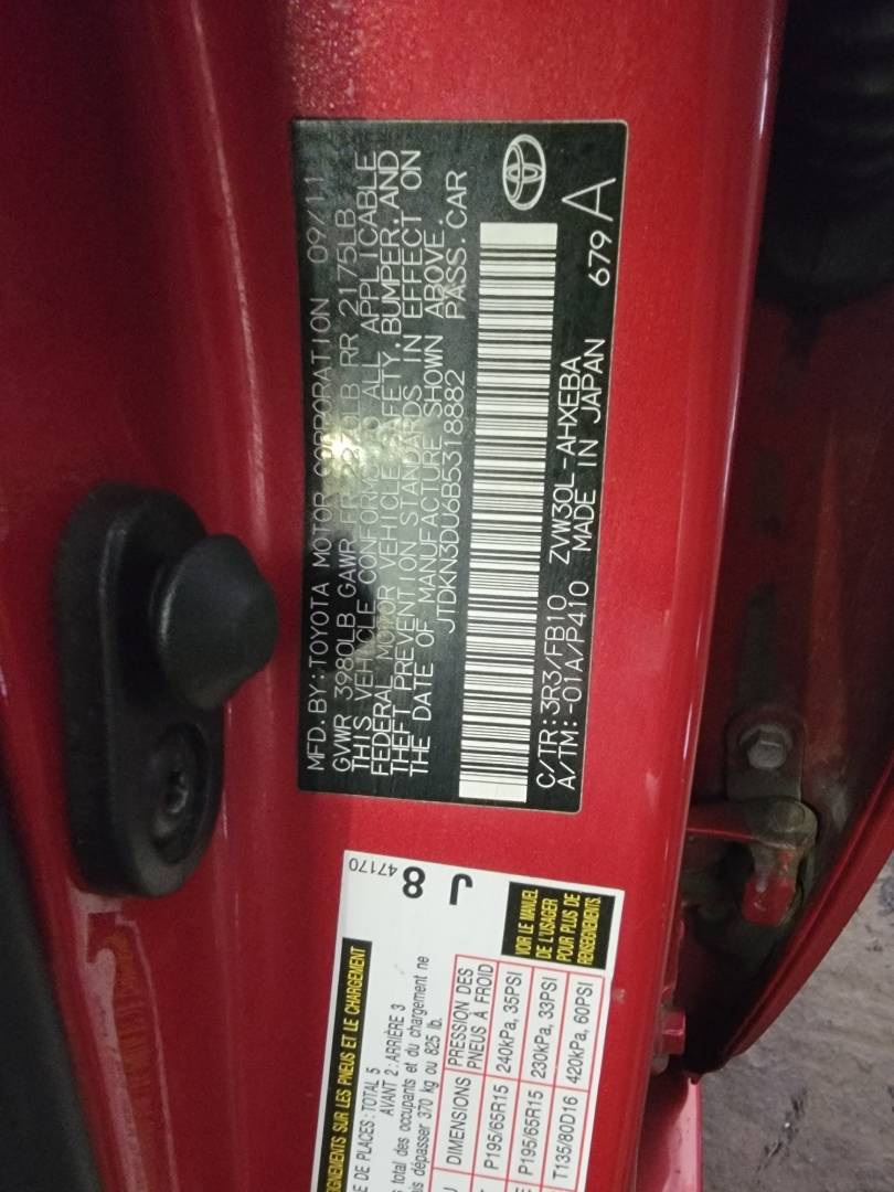 2011 TOYOTA PRIUS — 225266 Miles — Lot 5318882 — Main - Marhaba Auctions Used Cars - Image 9
