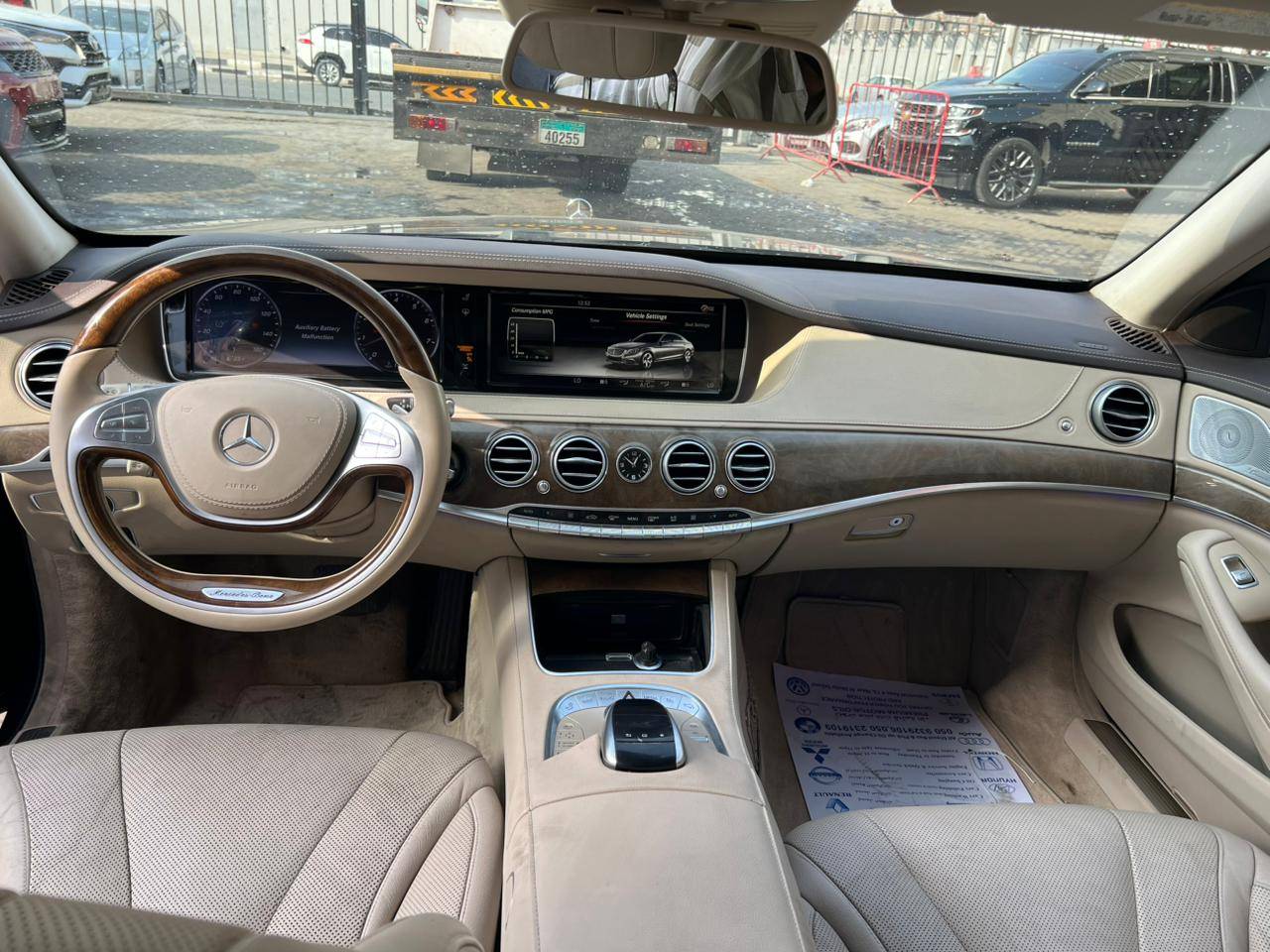 MERCEDES BENZ S 550 2015 - Marhaba Auction Used Cars - Image 12