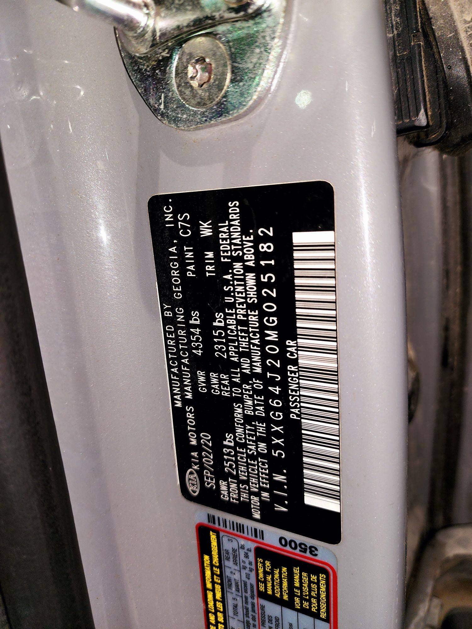 2021 KIA K5 — 106644 Miles — Lot MG025182 — Souq - Marhaba Auctions Used Cars - Image 9