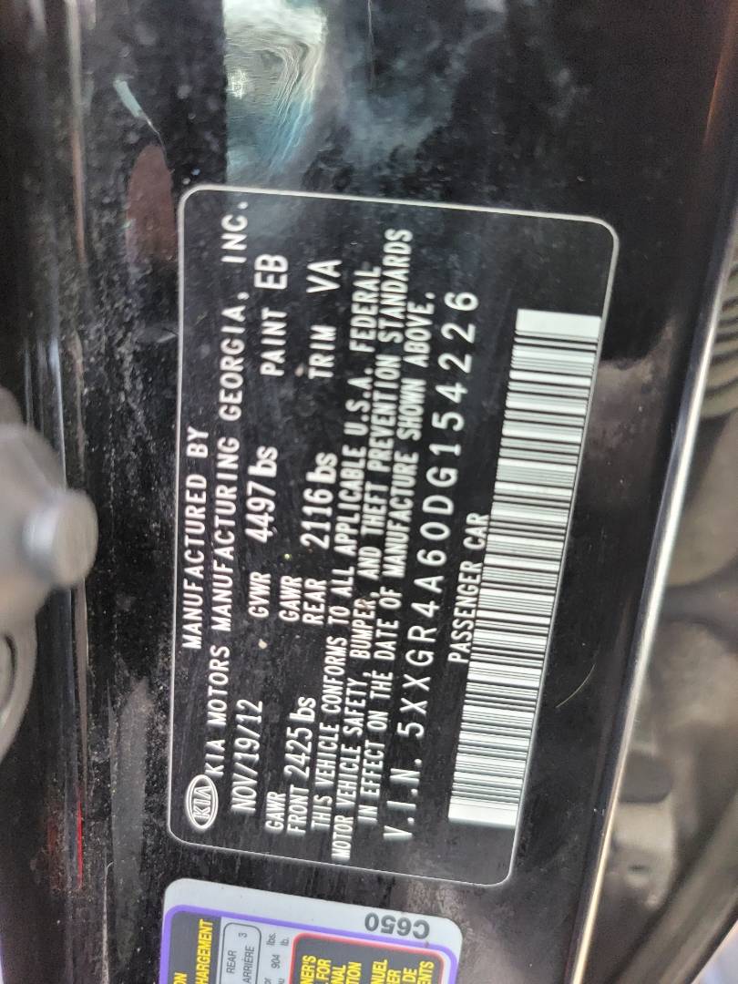 2013 KIA OPTIMA — 186061 Miles — Lot G154226 — Main - Marhaba Auctions Used Cars - Image 9