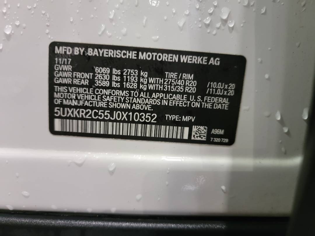 2018 BMW X 5 — 68037 KM — Lot 55J0X10352 — Main - Marhaba Auctions Used Cars - Image 10