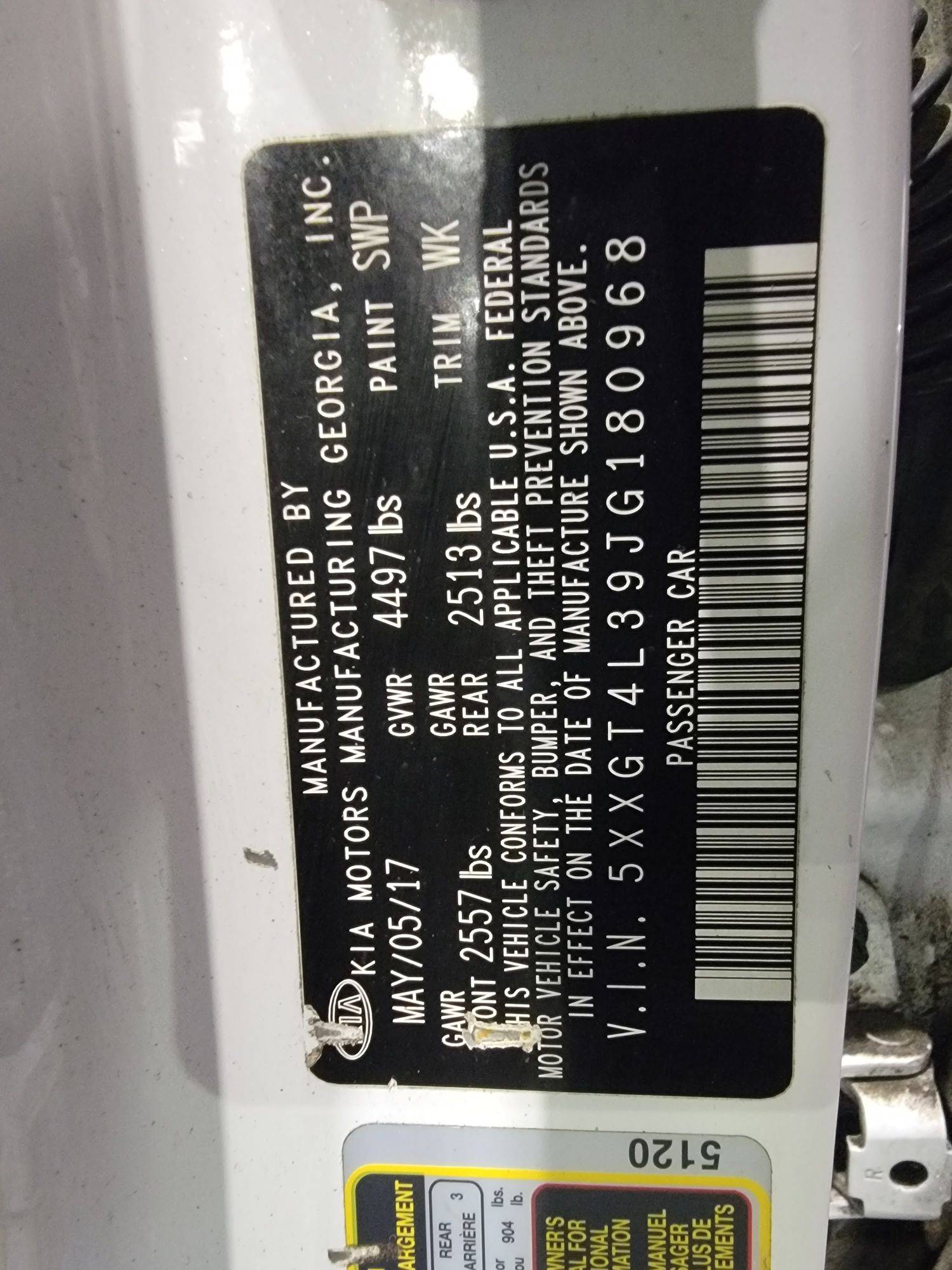 KIA OPTIMA 2018 - Marhaba Auction Used Cars - Image 9