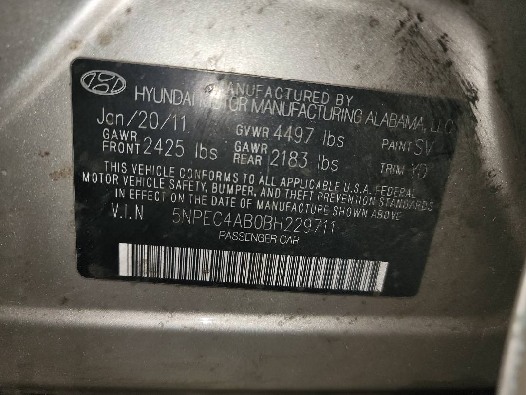 2011 HYUNDAI SONATA — 208842 Miles — Lot 79238073 - Marhaba Auctions Used Cars - Image 8