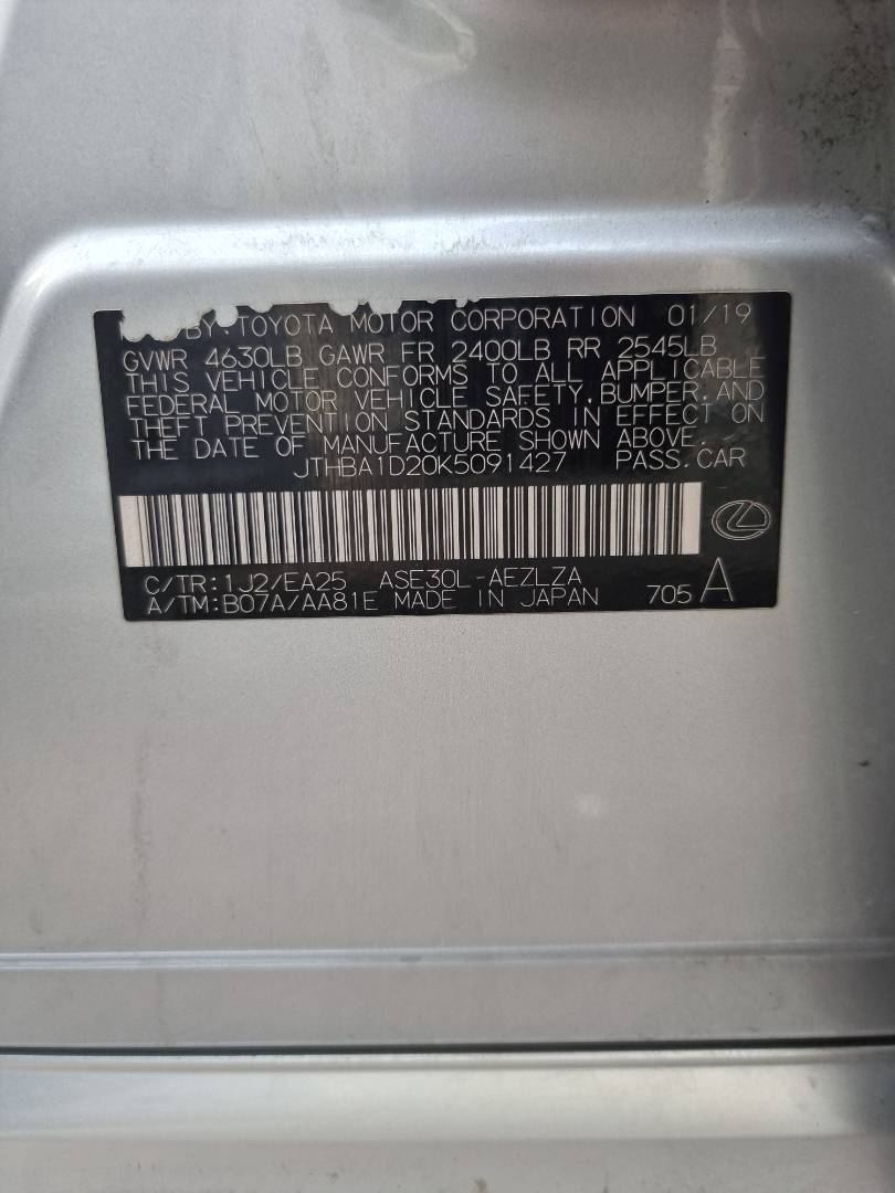 LEXUS IS 300 2019 - Marhaba Auction Used Cars - Image 10