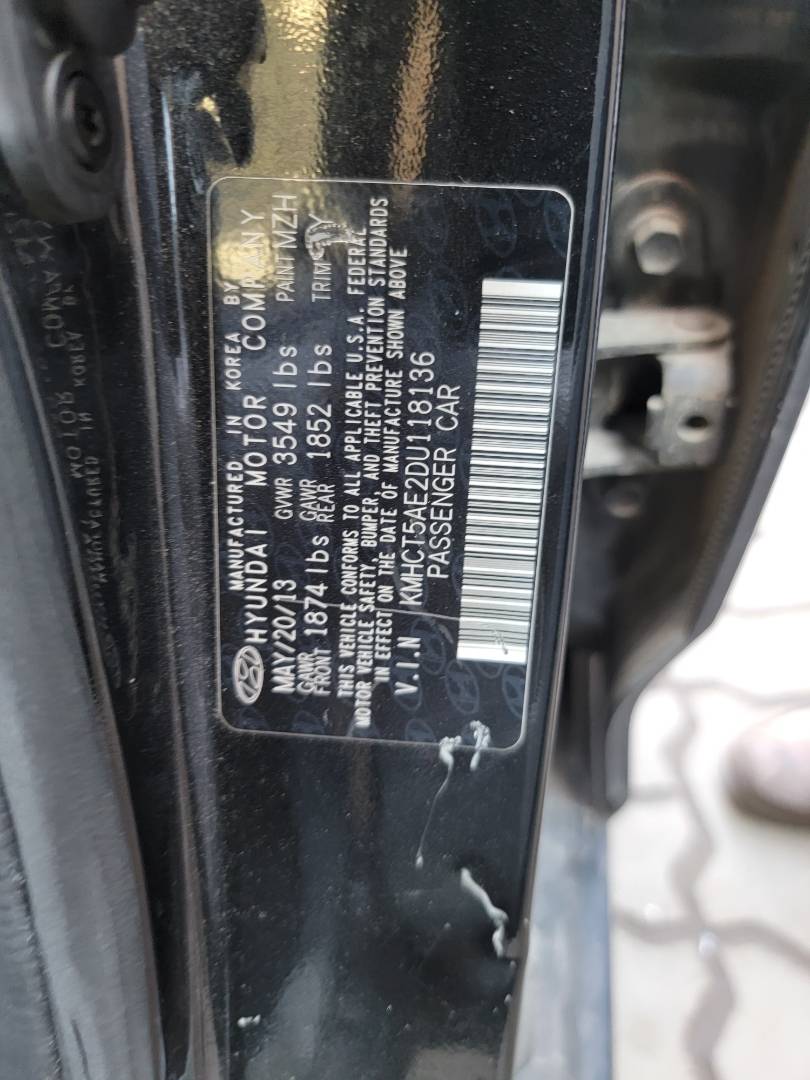2013 HYUNDAI ACCENT — 149129 Miles — Lot 66221723 - Marhaba Auctions Used Cars - Image 8