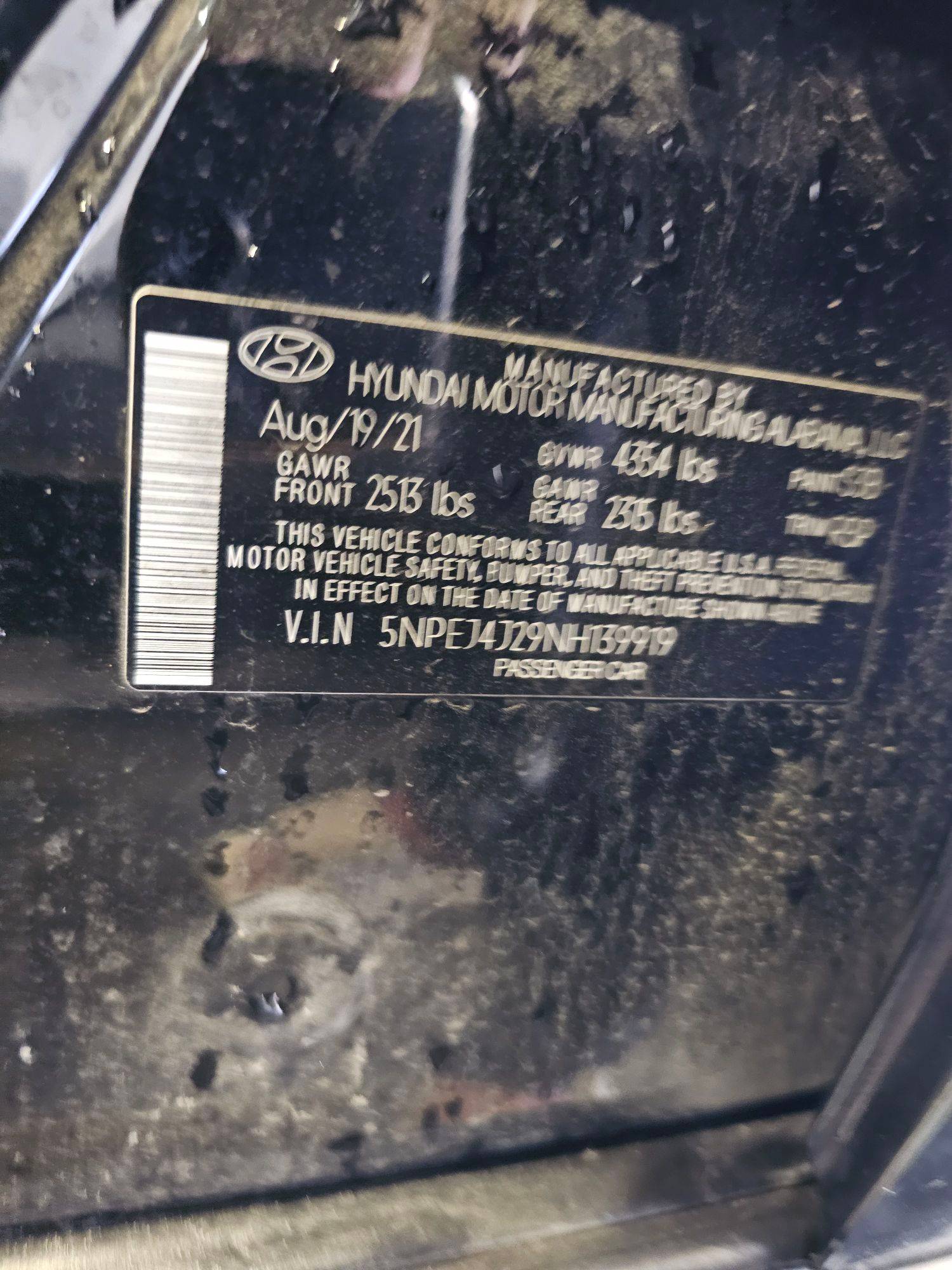 HYUNDAI SONATA 2022 - Marhaba Auction Used Cars - Image 10