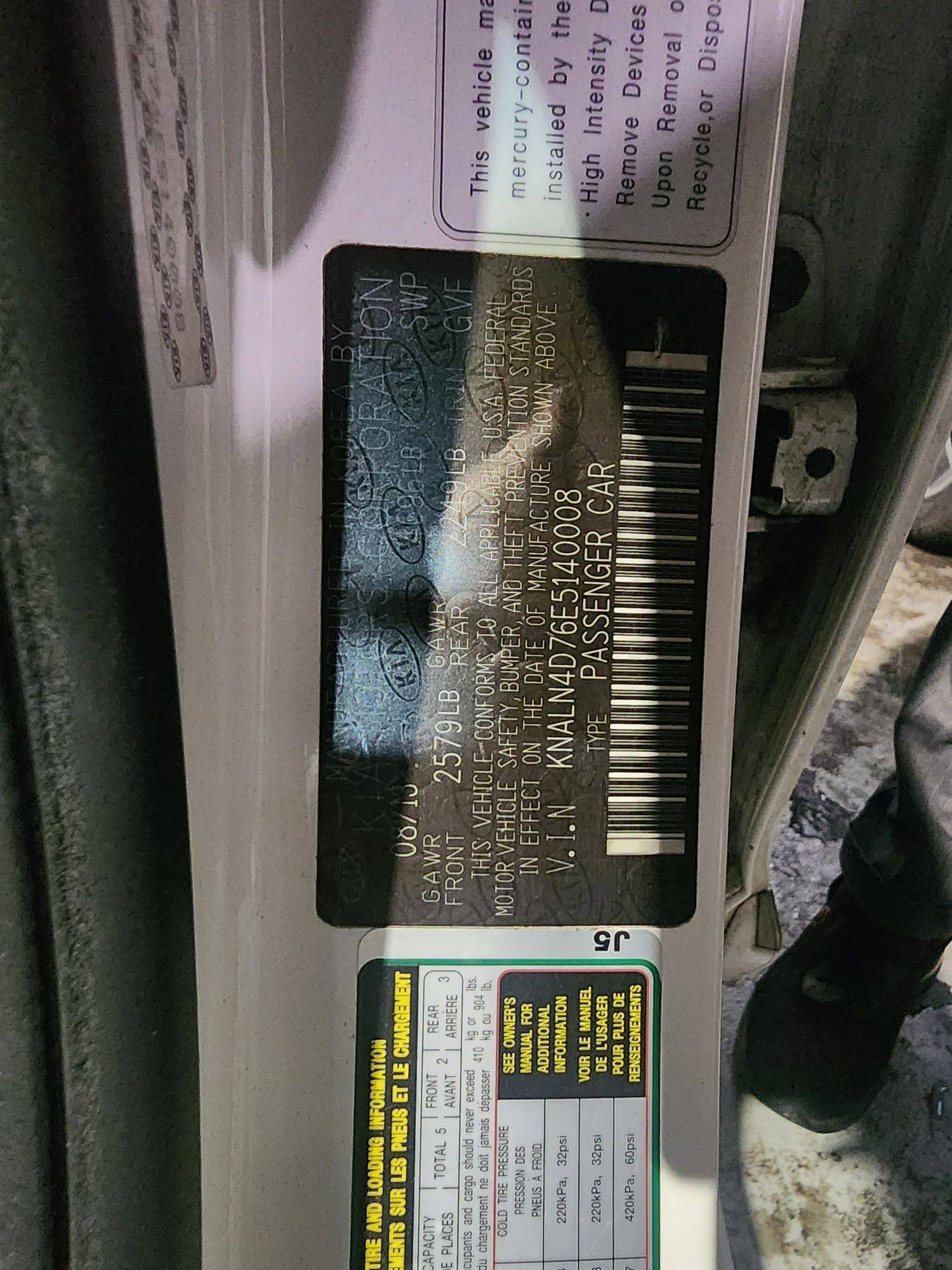 KIA CADENZA 2014 - Marhaba Auction Used Cars - Image 10