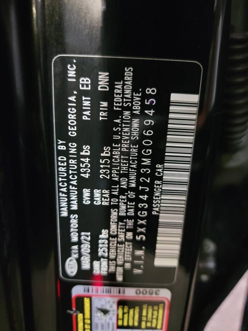 2021 KIA K5 — 20218 Miles — Lot 069458 — Main - Marhaba Auctions Used Cars - Image 11