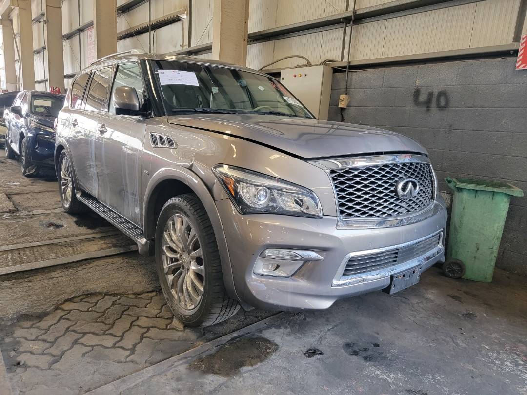 2016 INFINITI QX80 — 80377 Miles — Lot 121055 — Ind. 12 - Marhaba Auctions Used Cars - Image 3