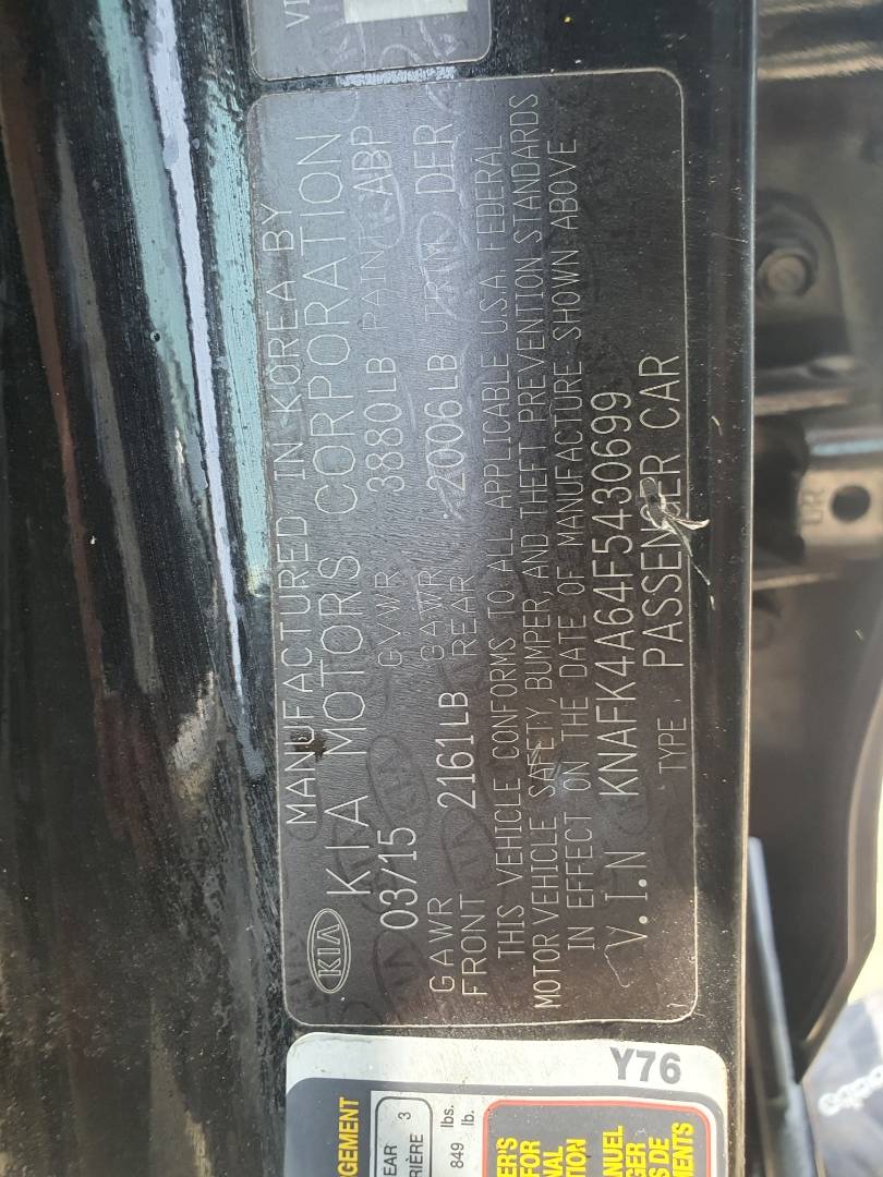 2015 KIA FORTE — 262198 Miles — Lot F5430699 — Main - Marhaba Auctions Used Cars - Image 6