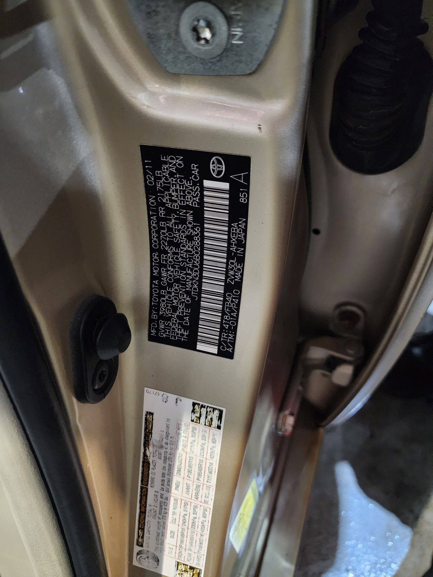 2011 TOYOTA PRIUS — 261573 Miles — Lot 0288361 — Main - Marhaba Auctions Used Cars - Image 10