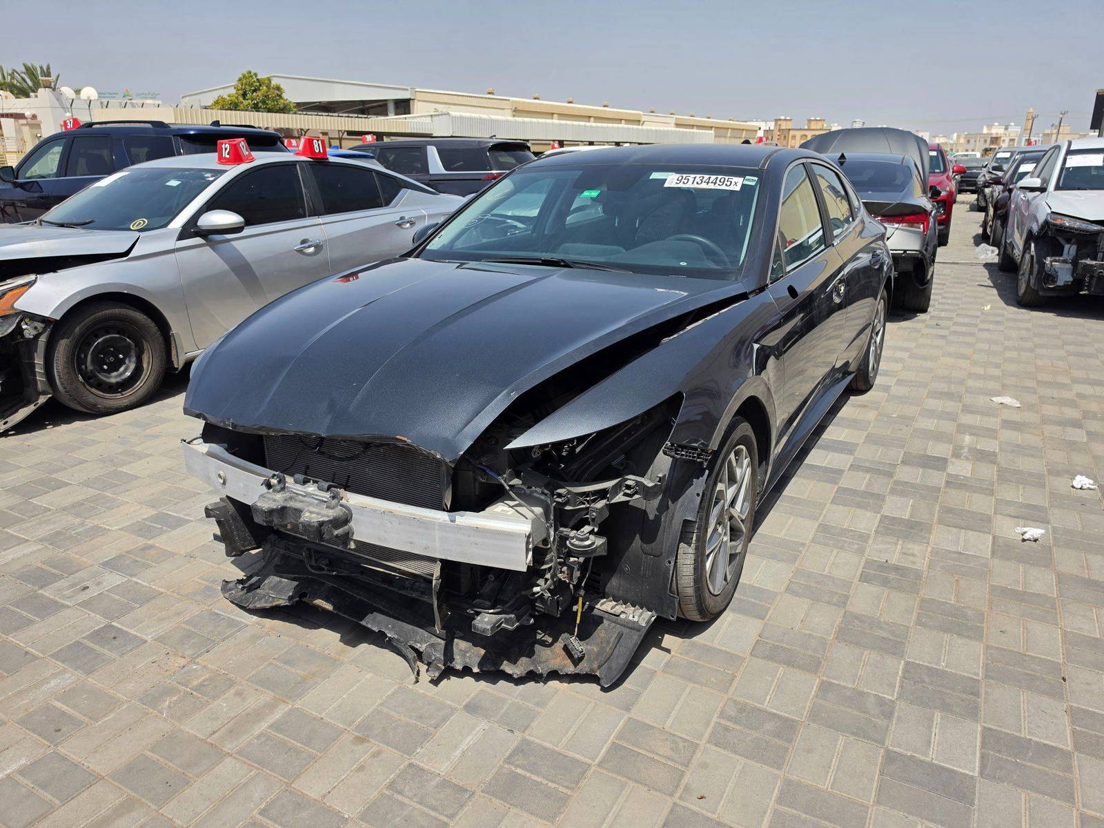 2023 HYUNDAI SONATA — 37950 Miles — Lot PA293515 — Oman Yard - Marhaba Auctions Used Cars - Image 3