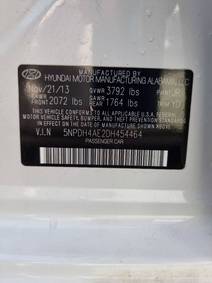 2013 HYUNDAI ELANTRA — 169343 Miles — Lot 215487 — Ind. 12 - Marhaba Auctions Used Cars - Image 9