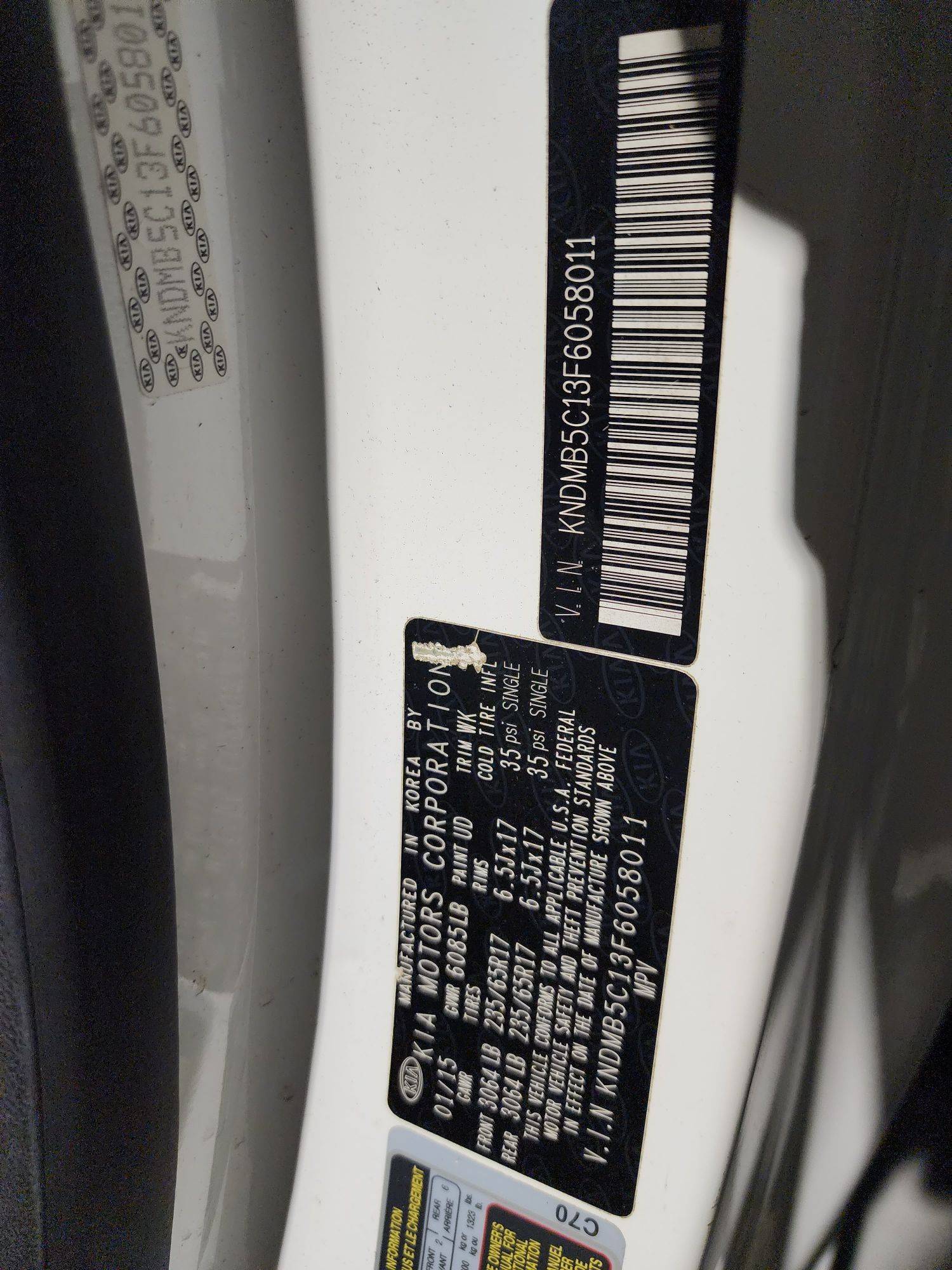 KIA SEDONA 2015 - Marhaba Auction Used Cars - Image 11