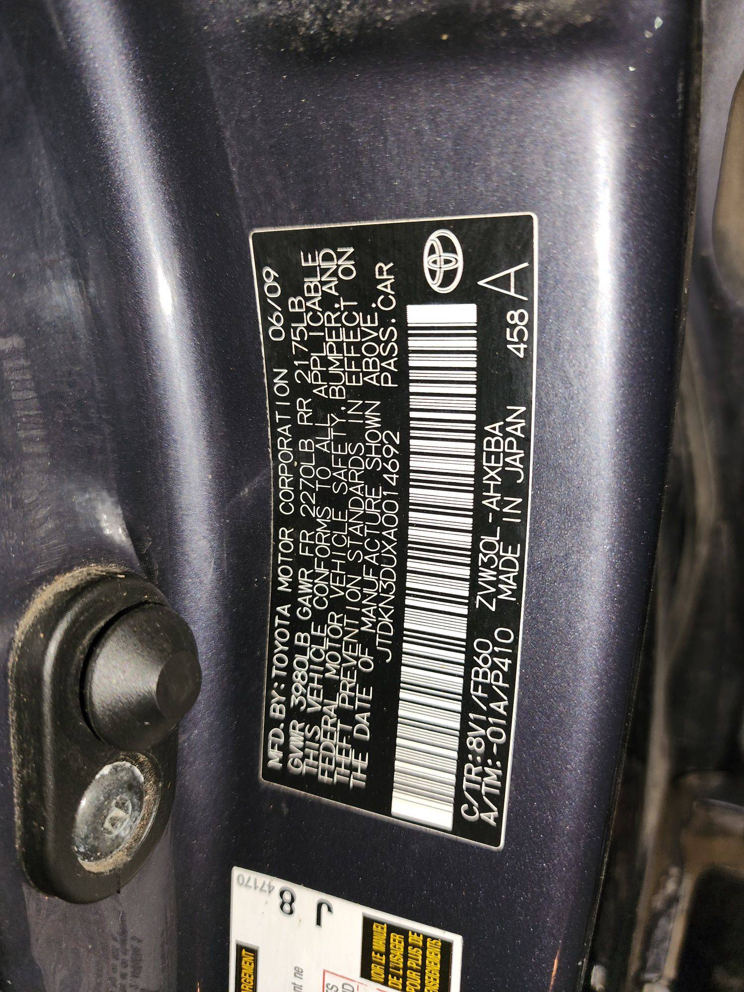 2010 TOYOTA PRIUS — 304313 Miles — Lot 38715940 — Souq - Marhaba Auctions Used Cars - Image 9