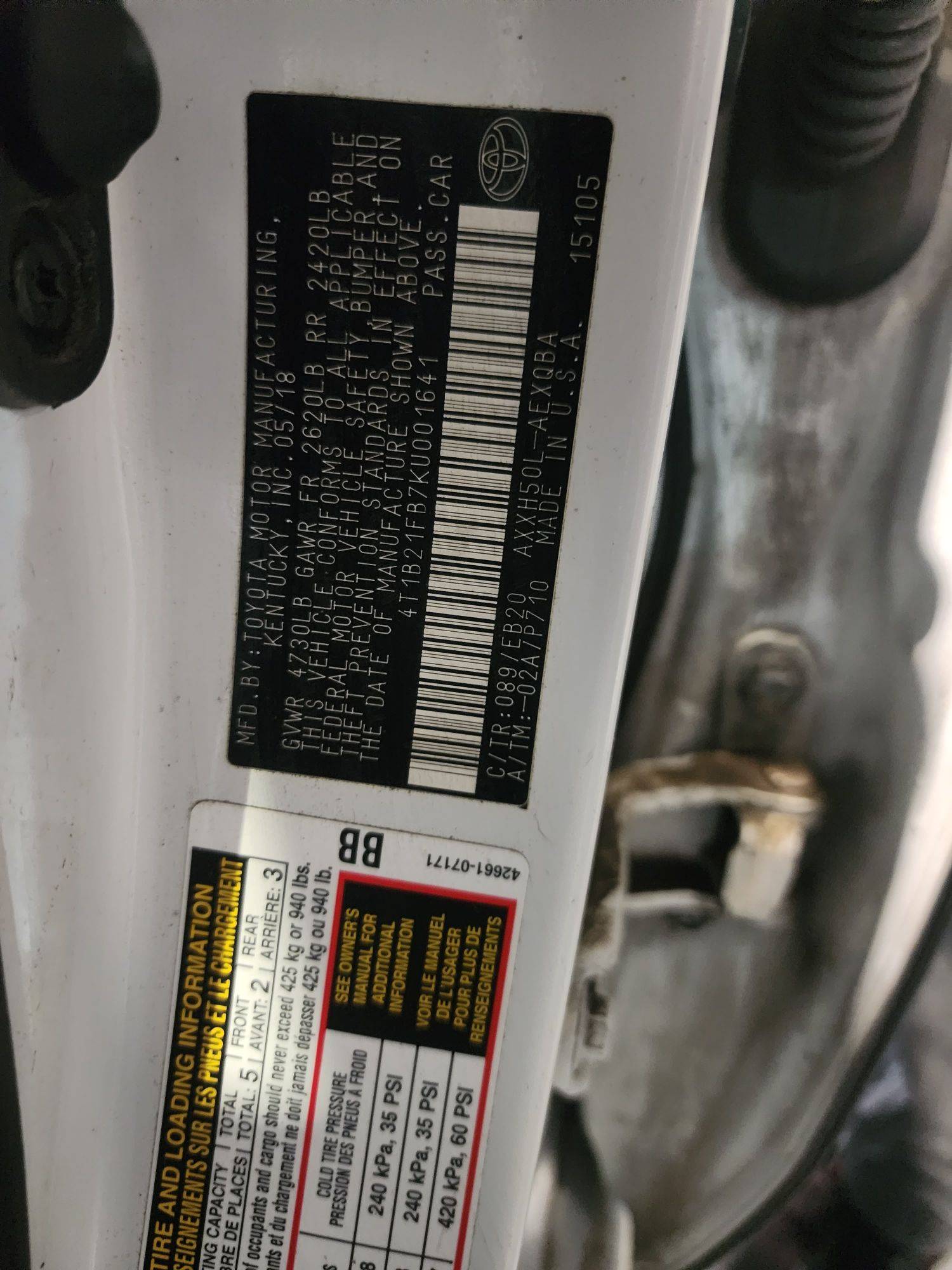 TOYOTA AVALON 2019 - Marhaba Auction Used Cars - Image 7