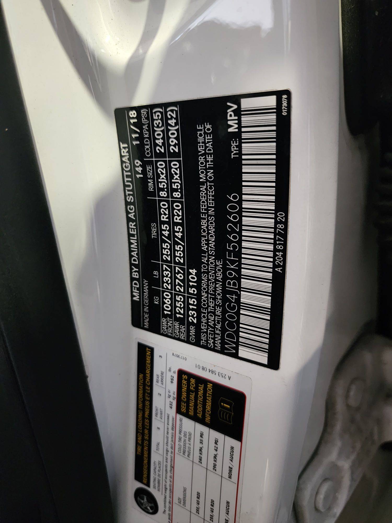 MERCEDES BENZ GLC-300 2019 - Marhaba Auction Used Cars - Image 11