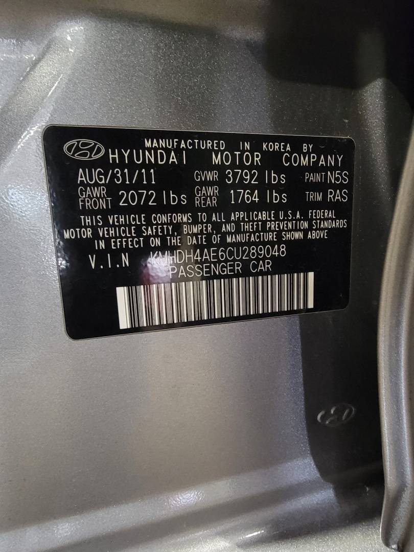 2012 HYUNDAI ELANTRA — 178567 Miles — Lot 71240794 — Main - Marhaba Auctions Used Cars - Image 10